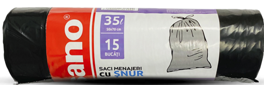 SANO SACI MENAJERI SNUR 35L  NEGRI